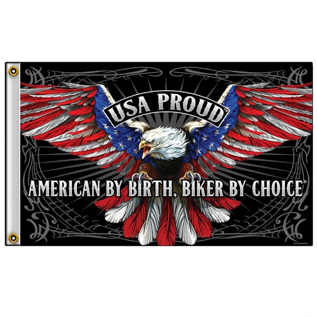 Full Size 3'x 5' Full Color Biker Flags